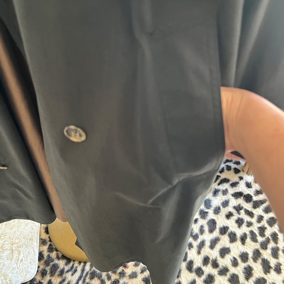 Women's Black Trench Coat - Picture 10 of 16